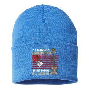 I Served I Sacrificed Gift Sustainable Knit Beanie