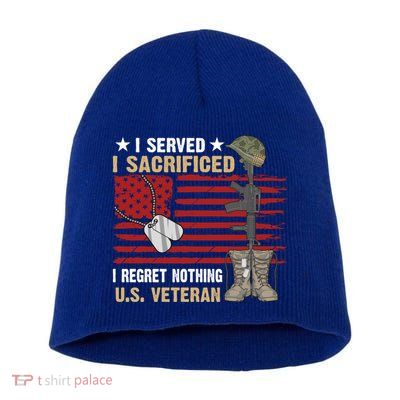 I Served I Sacrificed Gift Short Acrylic Beanie