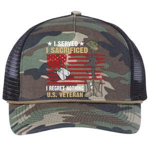 I Served I Sacrificed Gift Retro Rope Trucker Hat Cap