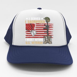 I Served I Sacrificed Gift Trucker Hat