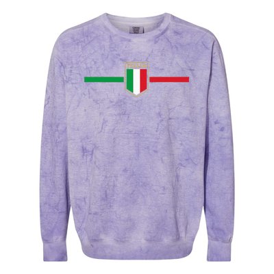 Italy Soccer Italia Football Fan Colorblast Crewneck Sweatshirt