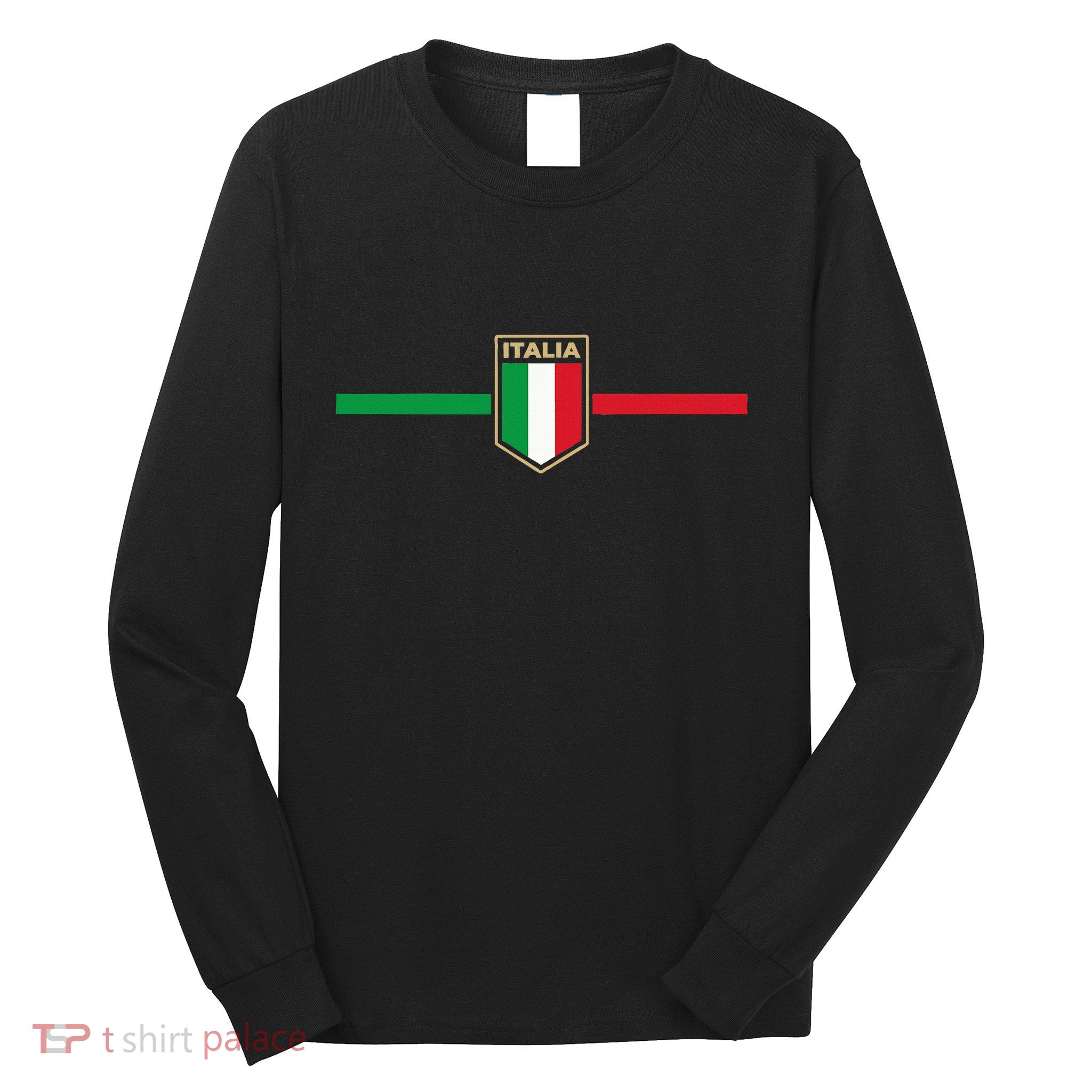 Italy Soccer Italia Football Fan Long Sleeve Shirt