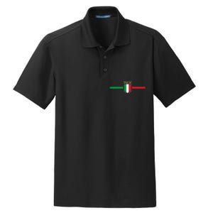 Italy Soccer Italia Football Fan Dry Zone Grid Polo