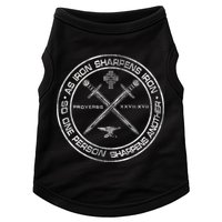 Iron Sharpens Iron Proverbs 2717 Christian Quote Doggie Tank