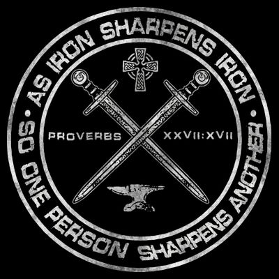 Iron Sharpens Iron Proverbs 2717 Christian Quote T-Shirt