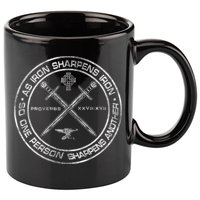 Iron Sharpens Iron Proverbs 2717 Christian Quote 11oz C Handle Ceramic Mug