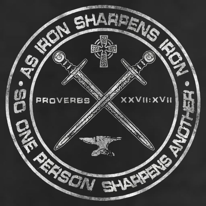 Iron Sharpens Iron Proverbs 2717 Christian Quote Beanie