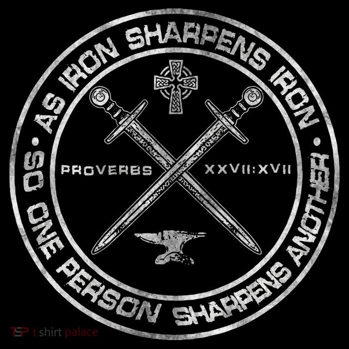 Iron Sharpens Iron Proverbs 2717 Christian Quote Flatbill Hat