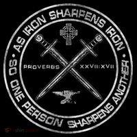 Iron Sharpens Iron Proverbs 2717 Christian Quote Premium T-Shirt