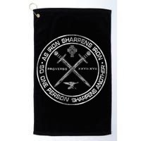 Iron Sharpens Iron Proverbs 2717 Christian Quote Golf Towel