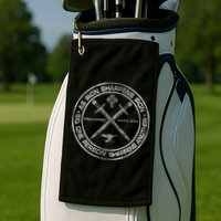 Iron Sharpens Iron Proverbs 2717 Christian Quote Golf Towel