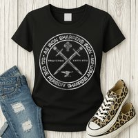 Iron Sharpens Iron Proverbs 2717 Christian Quote Womens T-Shirt