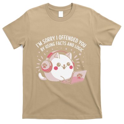 IM Sorry I Offended You Funny Facts And Logic Cat Sarcastic T-Shirt