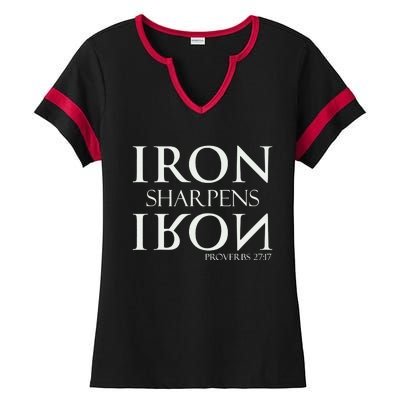 Iron Sharpens Iron Ladies Halftime Notch Neck Tee