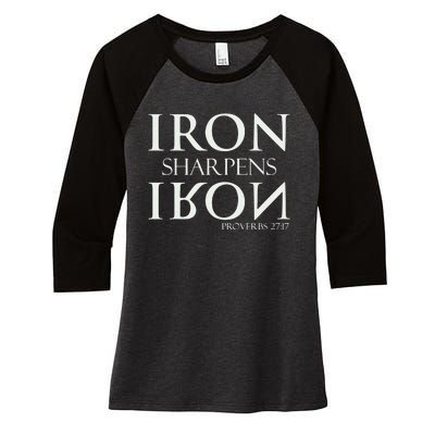 Iron Sharpens Iron Women's Tri-Blend 3/4-Sleeve Raglan Shirt