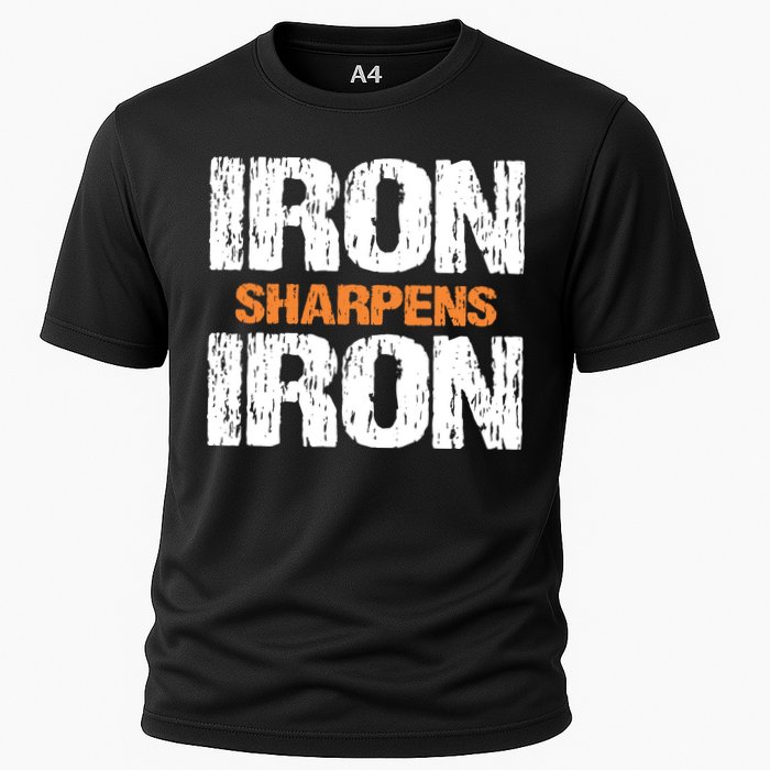 Iron Sharpens Iron Funny Christian Performance Shirt