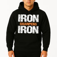 Iron Sharpens Iron Funny Christian Hoodie