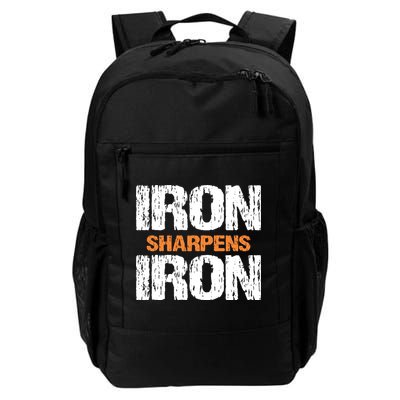 Iron Sharpens Iron Funny Christian Backpack
