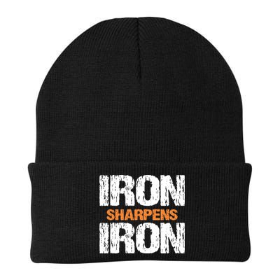 Iron Sharpens Iron Funny Christian Beanie