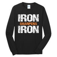 Iron Sharpens Iron Funny Christian Tall Long Sleeve T-Shirt