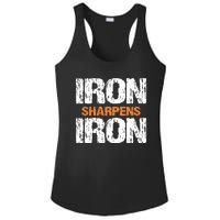 Iron Sharpens Iron Funny Christian Ladies PosiCharge Competitor Racerback Tank