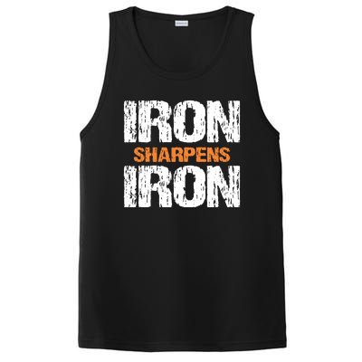 Iron Sharpens Iron Funny Christian PosiCharge Competitor Tank