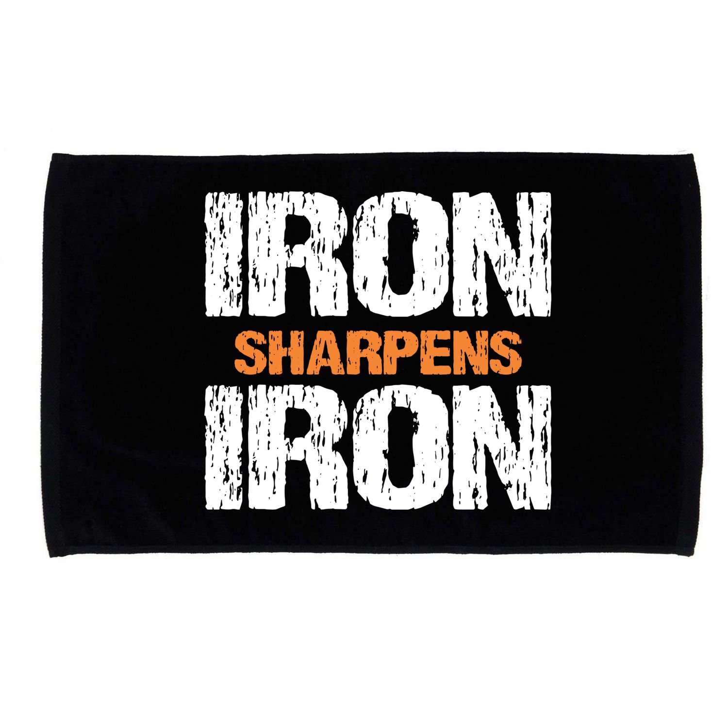 Iron Sharpens Iron Funny Christian Microfiber Hand Towel