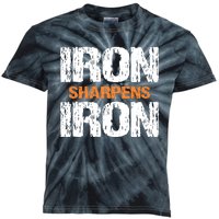 Iron Sharpens Iron Funny Christian Kids Tie-Dye T-Shirt