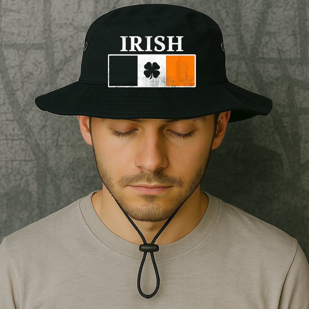 Ireland Shamrock Irish Flag St Patty's Day Bucket Hat
