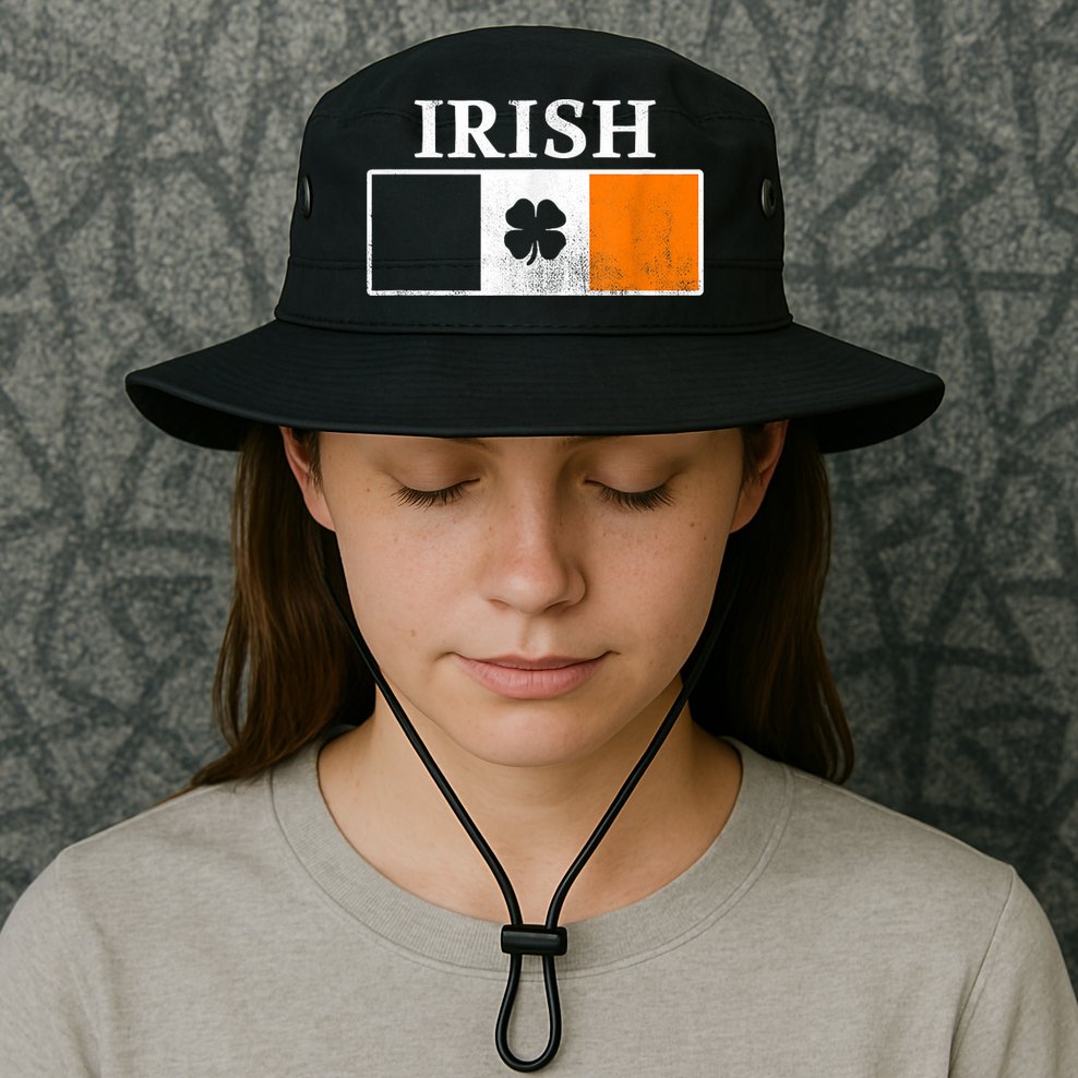 Ireland Shamrock Irish Flag St Patty's Day Bucket Hat