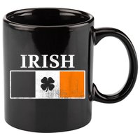 Ireland Shamrock Irish Flag St Patty's Day 11oz C Handle Ceramic Mug