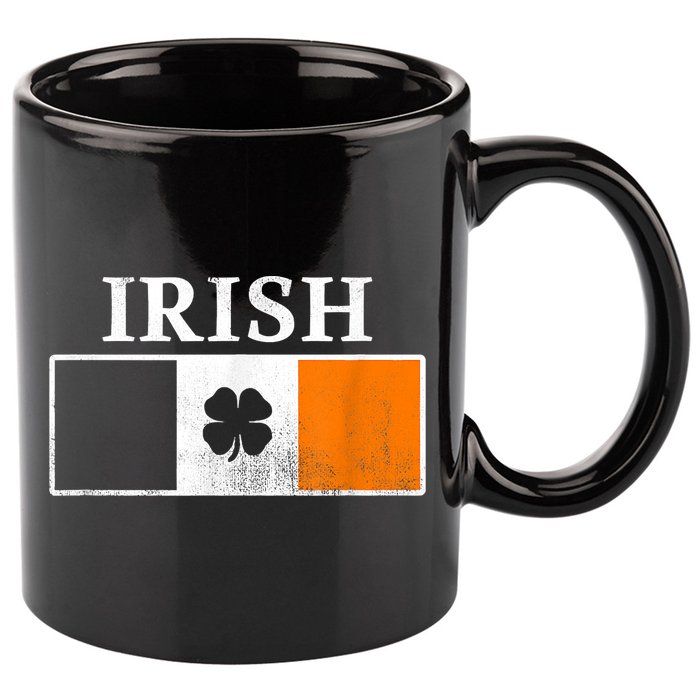 Ireland Shamrock Irish Flag St Patty's Day 11oz C Handle Ceramic Mug