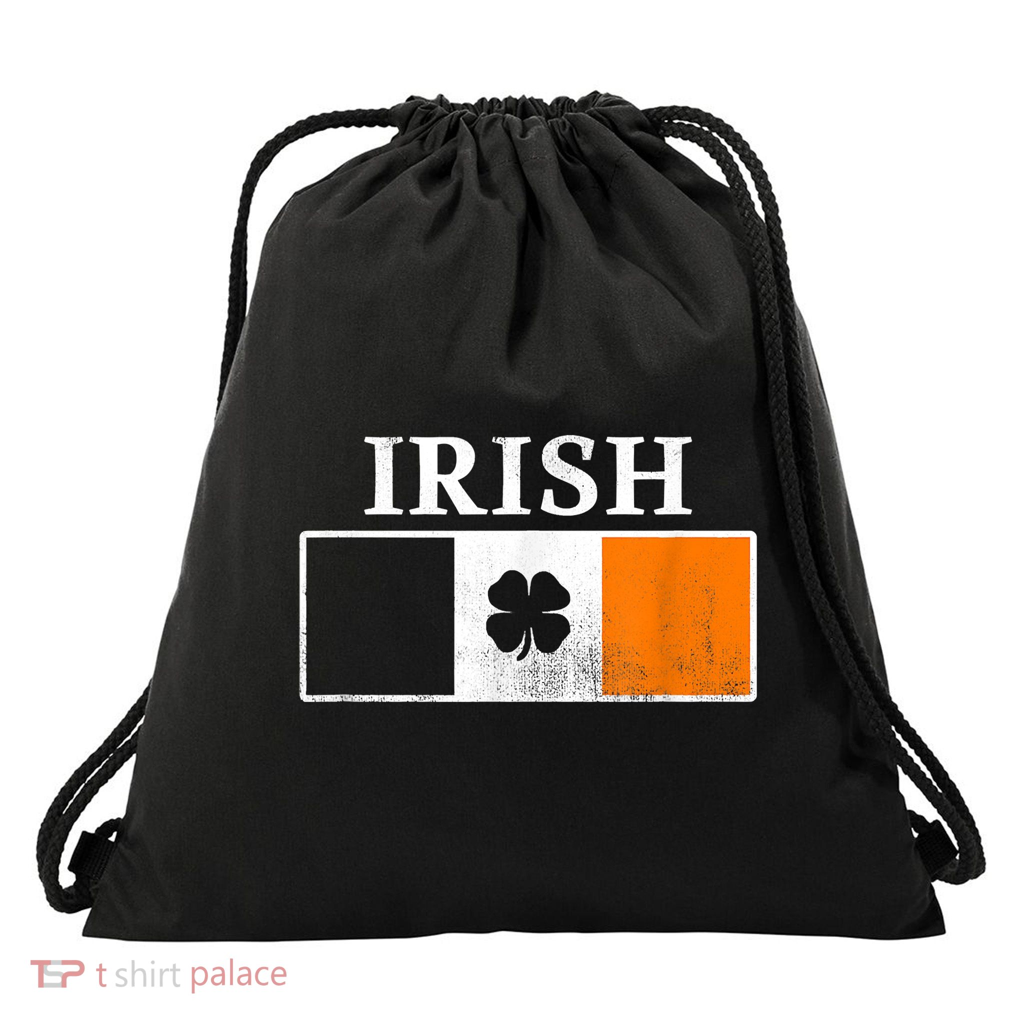 Ireland Shamrock Irish Flag St Patty's Day Drawstring Bag