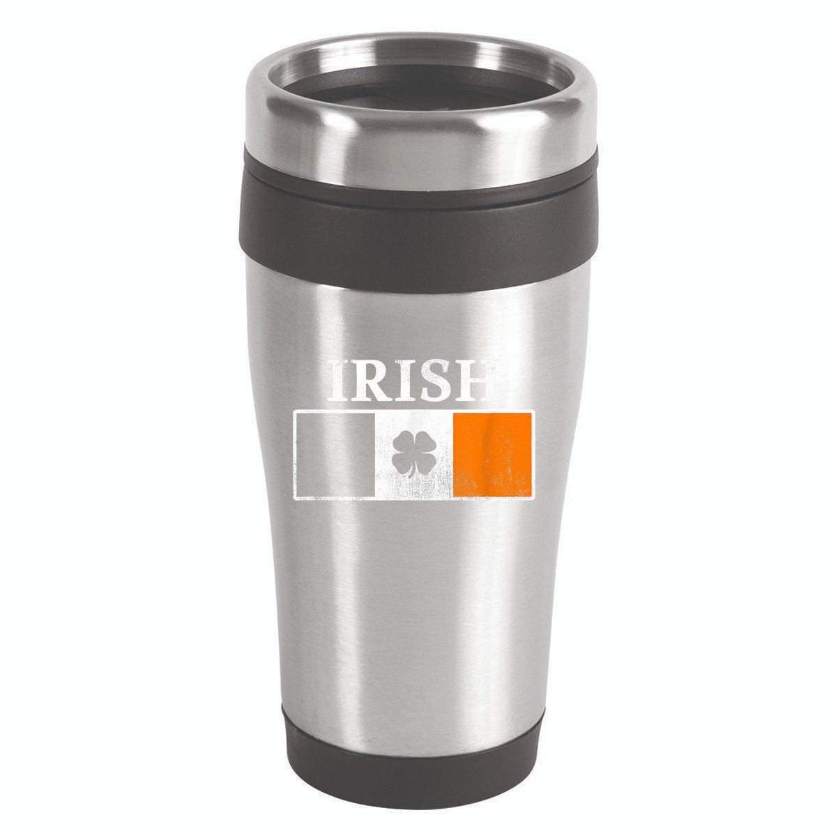 Ireland Shamrock Irish Flag St Patty's Day 16oz Travel Tumbler