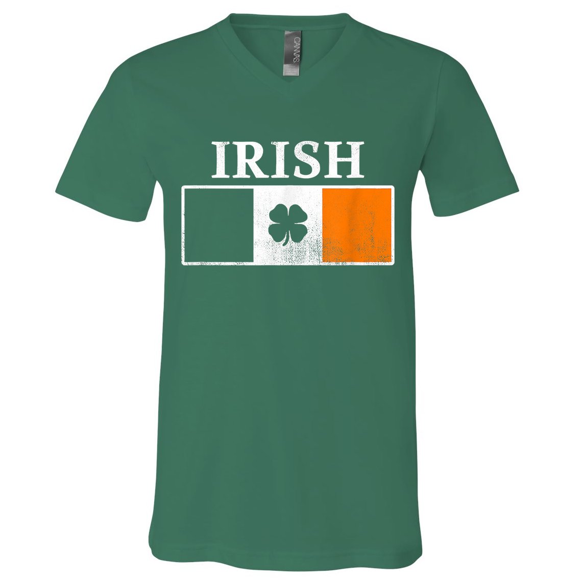 Ireland Shamrock Irish Flag St Patty's Day V-Neck T-Shirt