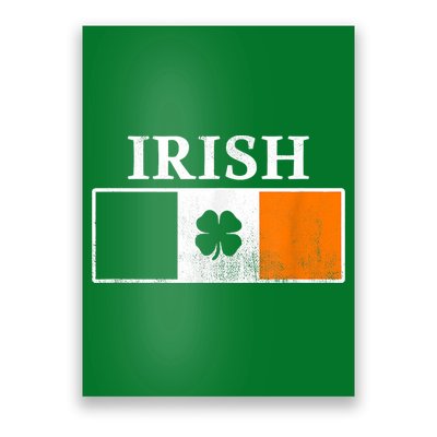 Ireland Shamrock Irish Flag St Patty's Day Poster