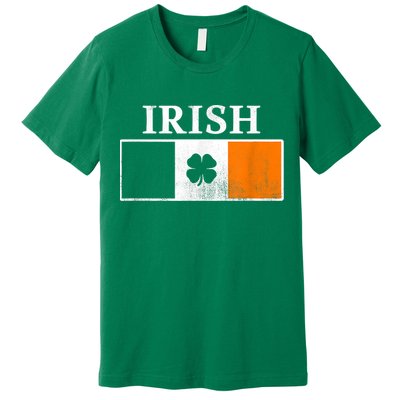 Ireland Shamrock Irish Flag St Patty's Day Premium T-Shirt