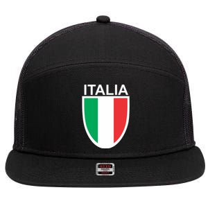 Italia Soccer 7 Panel Mesh Trucker Snapback Hat