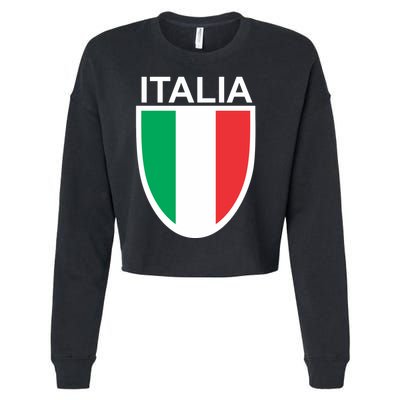 Italia Soccer Cropped Pullover Crew