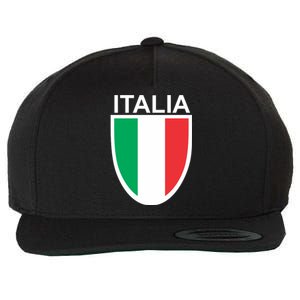 Italia Soccer Wool Snapback Cap