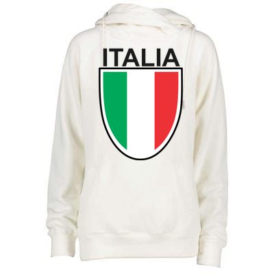 Italia Soccer Womens Funnel Neck Pullover Hood