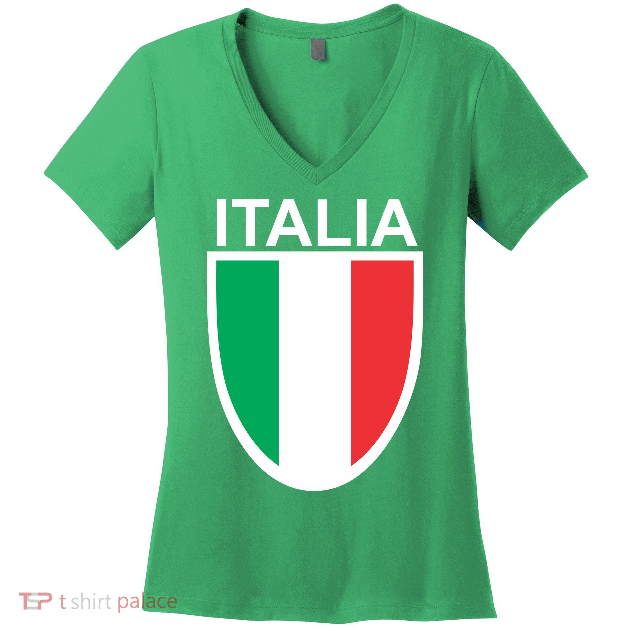 Italia Soccer Women's V-Neck T-Shirt