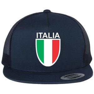 Italia Soccer Flat Bill Trucker Hat