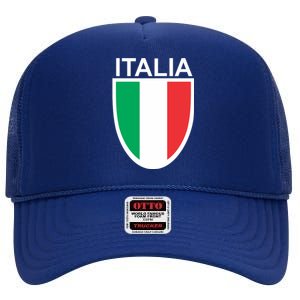 Italia Soccer High Crown Mesh Back Trucker Hat