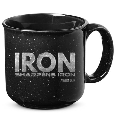 Iron Sharpens Iron Funny Gift 15oz Campfire Ceramic Mug