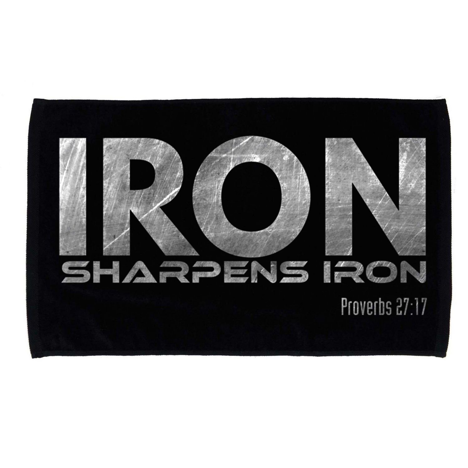 Iron Sharpens Iron Funny Gift Microfiber Hand Towel