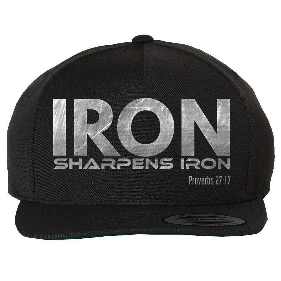 Iron Sharpens Iron Funny Gift Wool Snapback Cap