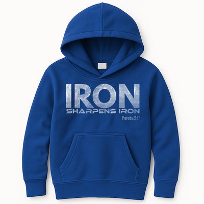 Iron Sharpens Iron Funny Gift Kids Hoodie