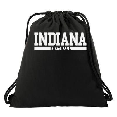 Indiana Softball Drawstring Bag