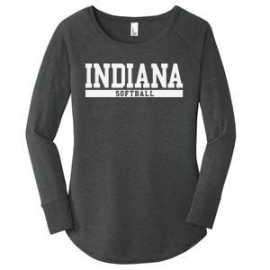 Indiana Softball Women's Perfect Tri Tunic Long Sleeve Shirt